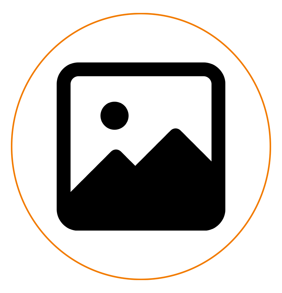 placeholder with orange ring frame