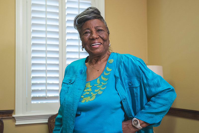Headshot of patient smiling brightly
