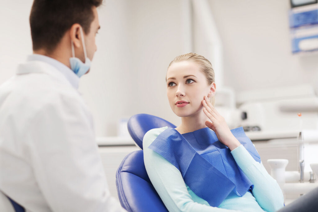 patient prep and ready for their dental treatment